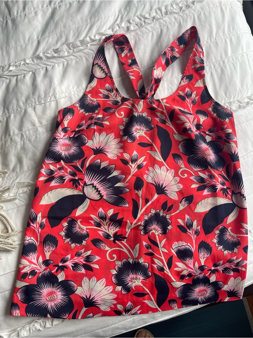 J. Crew  Floral tank